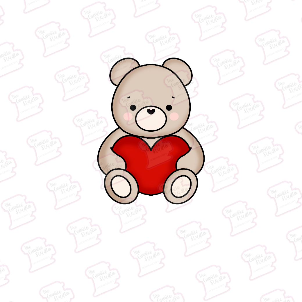 Cortador de Galleta Oso Peluche Corazón