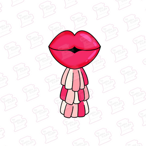 Cortador de Galleta Globo Beso Borlas