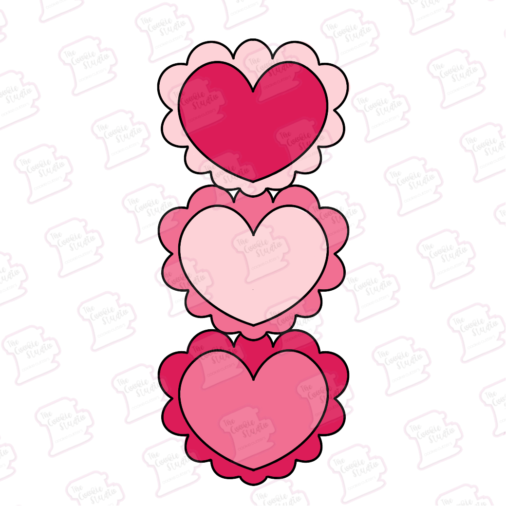 Cortador de Galleta Stick Corazones Olanes