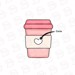 Cortador de Galleta Vaso Corazón