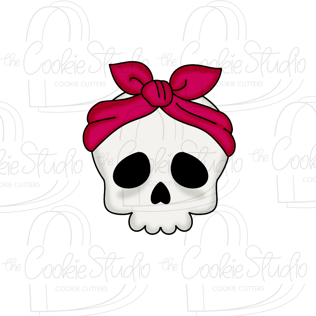 Cortador de Galleta Calavera Moño