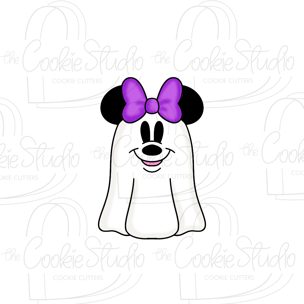 Cortador de Galleta Fantasma Moño Orejas