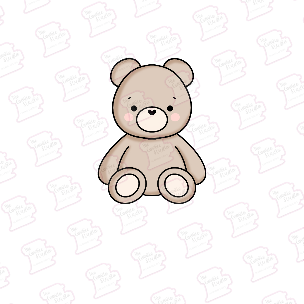 Cortador de Galleta Oso Peluche Sentado