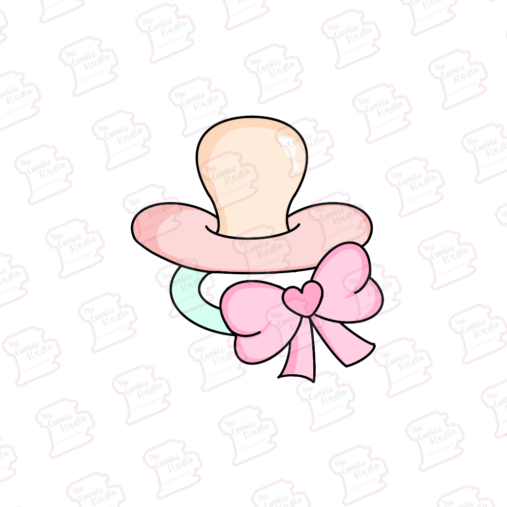 Cortador de Galleta Chupete con Moño
