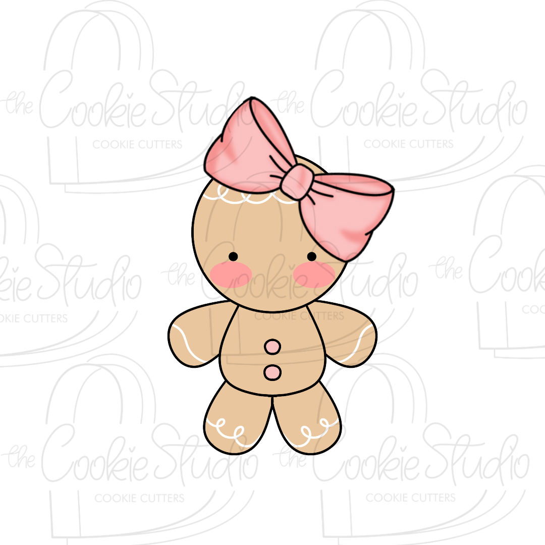Cortador de Galleta Niña Jengibre Moño