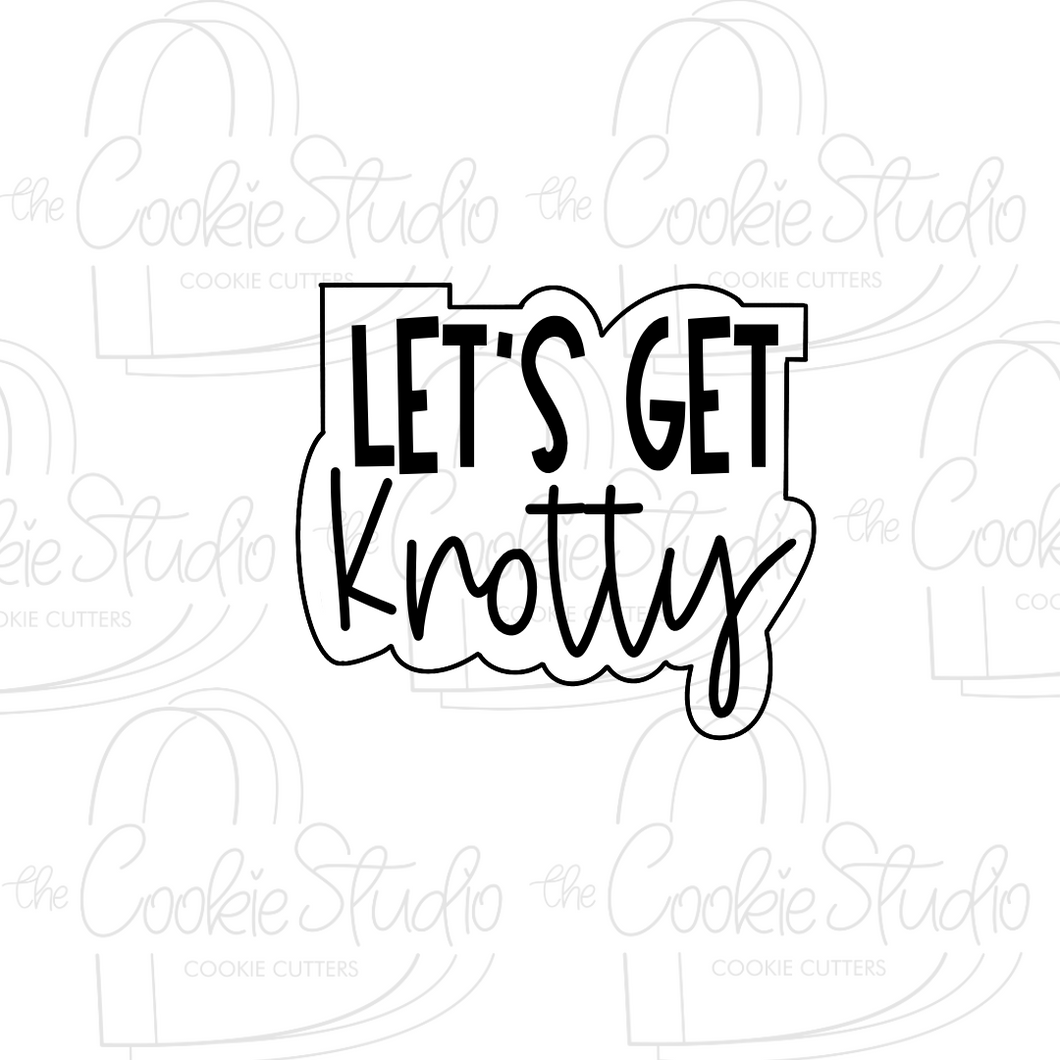 Cortador de Galleta Placa Let's Get Knotty