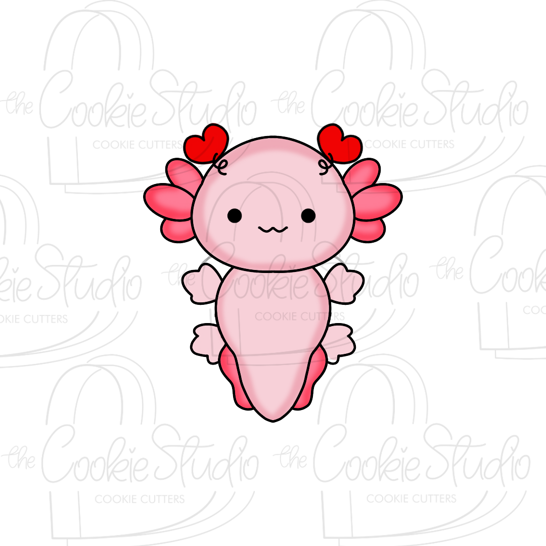 Cortador de Galleta Ajolotito San Valentin