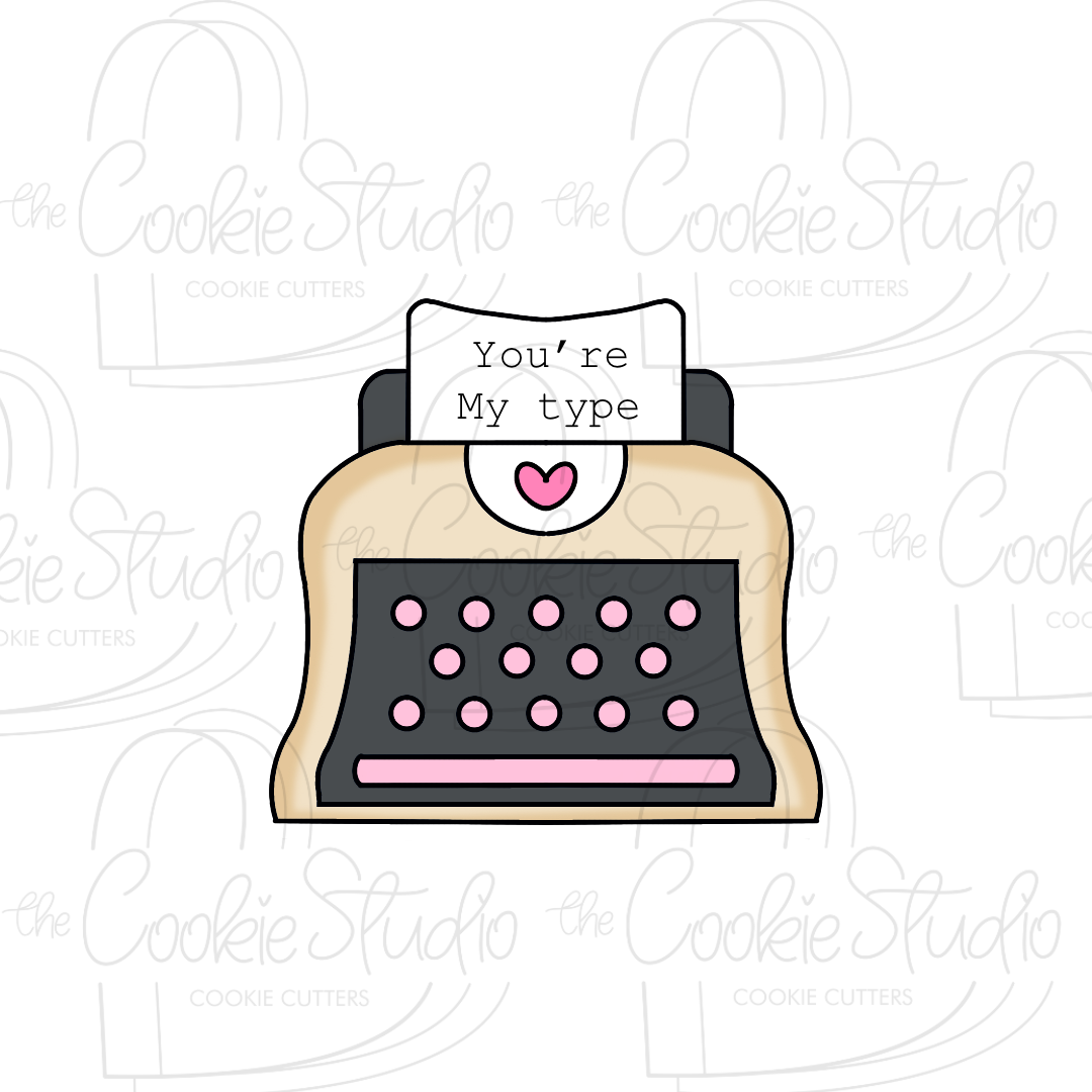 Cortador de Galleta Maquina de Escribir