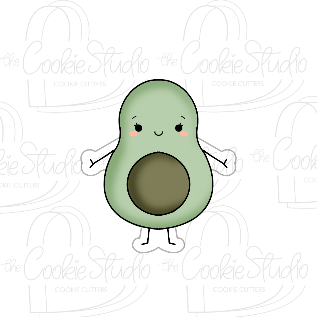Cortador de Galleta Aguacate Kawaii