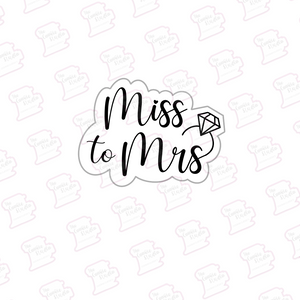 Cortador de Galleta Miss to Mrs