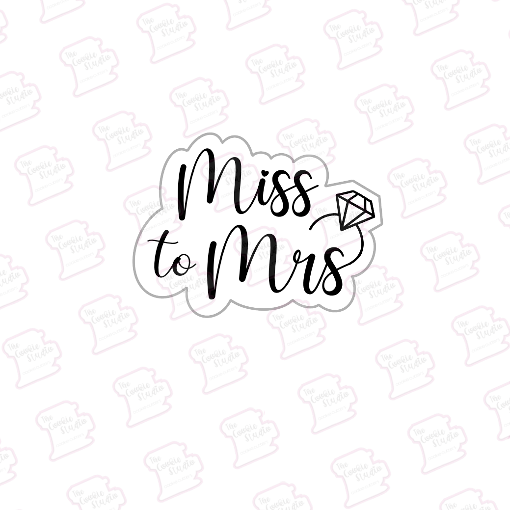 Cortador de Galleta Miss to Mrs